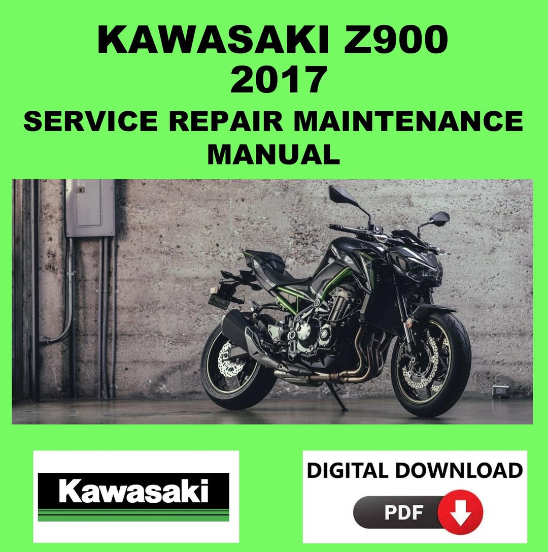 Kawasaki 2017 Z900 Service Manual Maintenance Repair - Etsy