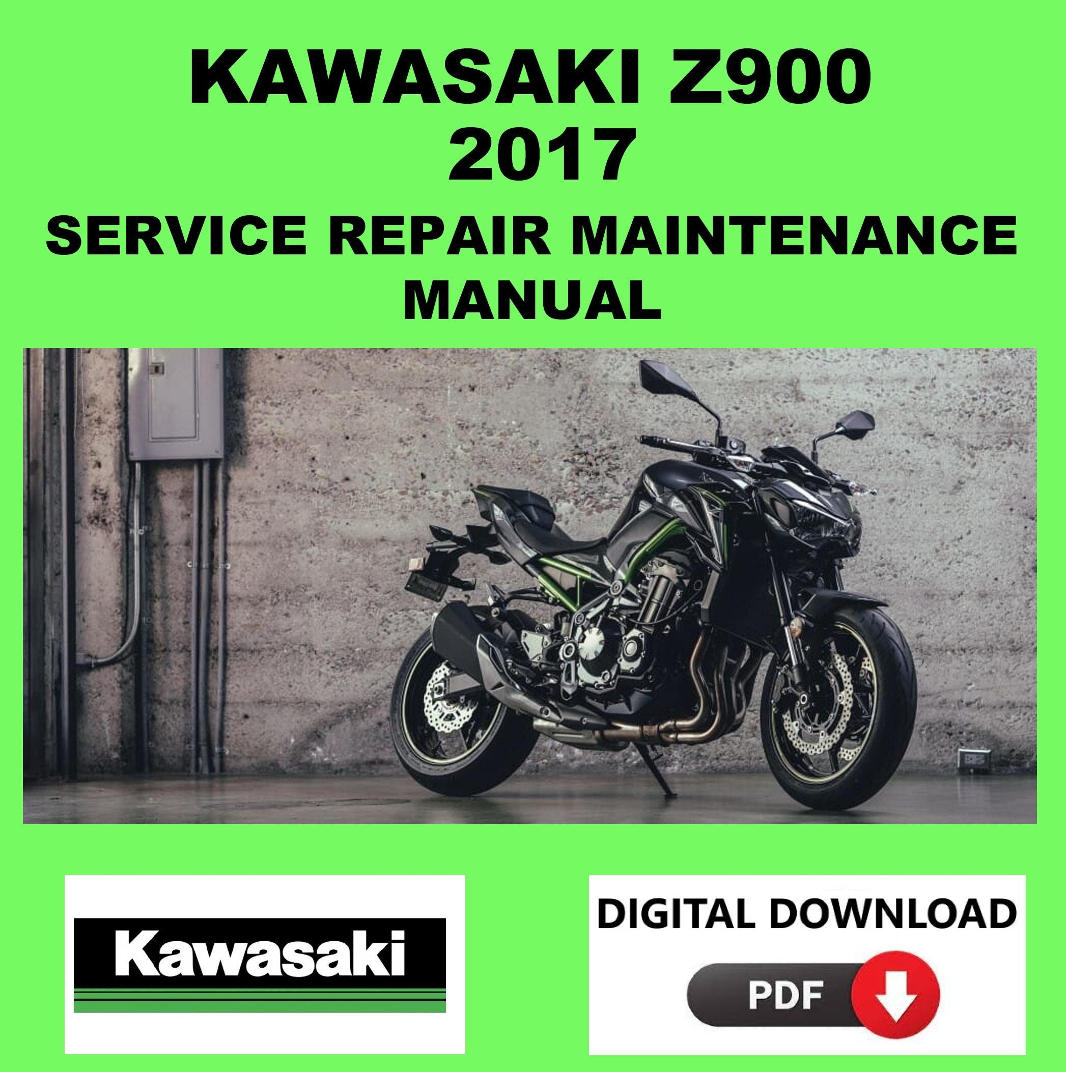 Kawasaki 2017 Z900 Service Manual Maintenance Repair - Etsy