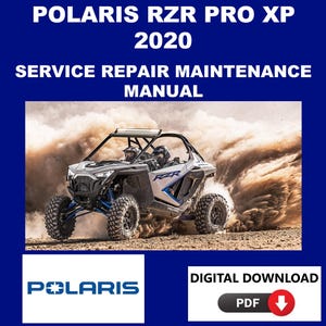 Polaris 2020 RZR Pro XP Service Manual Maintenance Repair