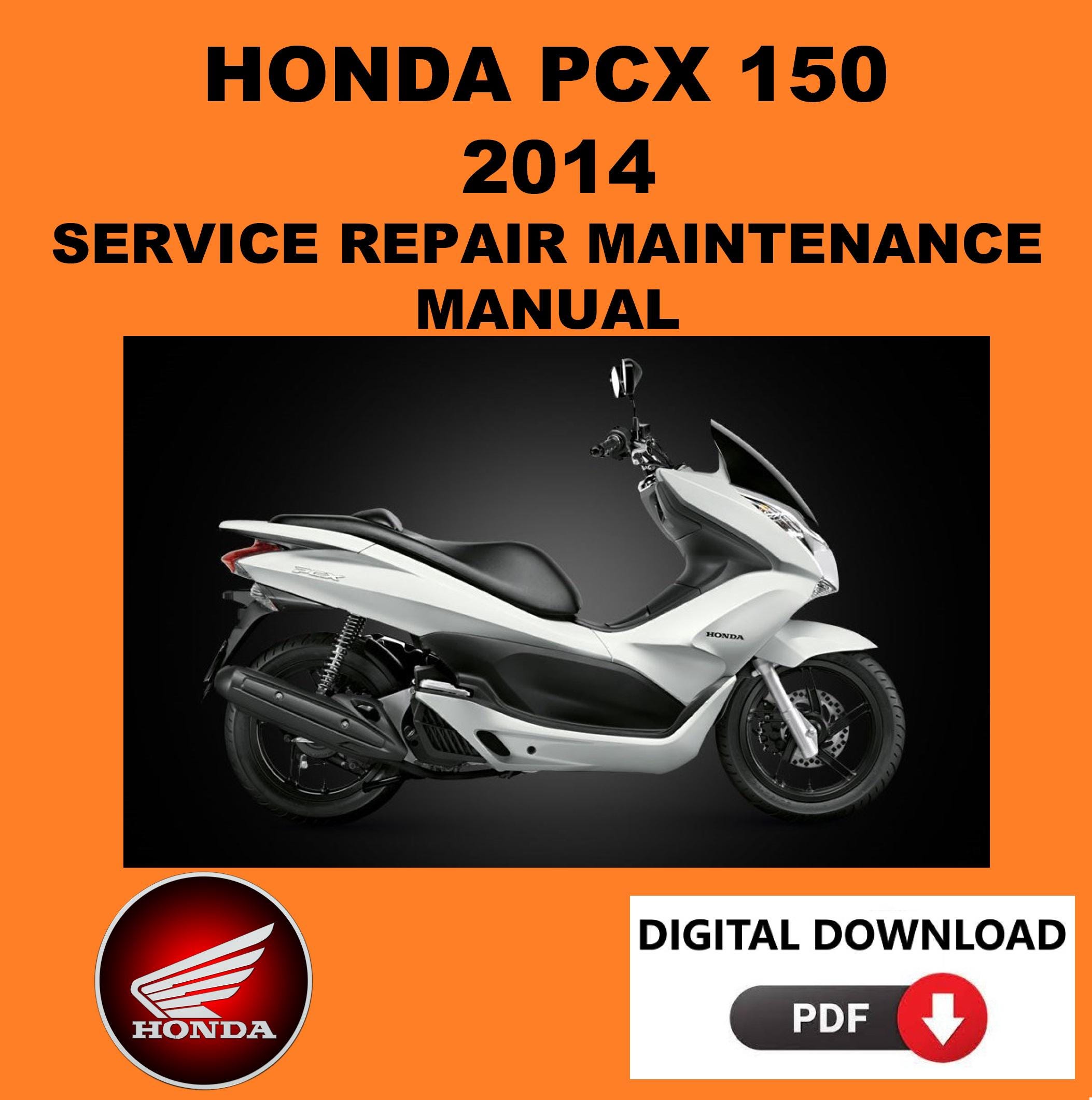Honda 2014 PCX 150 Service Manual Maintenance Repair - Etsy