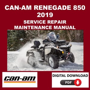 Can-Am 2019 Renegade 850 Service Manual Maintenance Repair