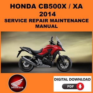 Honda 2014 CB500X Service Manual Maintenance Repair
