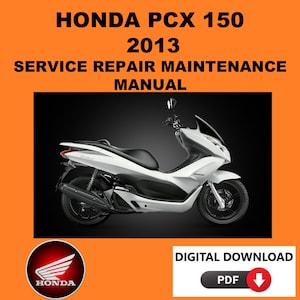 Honda 2013 PCX 150 Service Manual Maintenance Repair