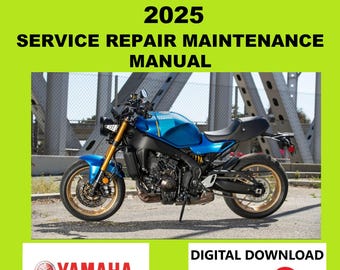 Yamaha 2025 XSR 900 Service Manual Maintenance Repair - Etsy
