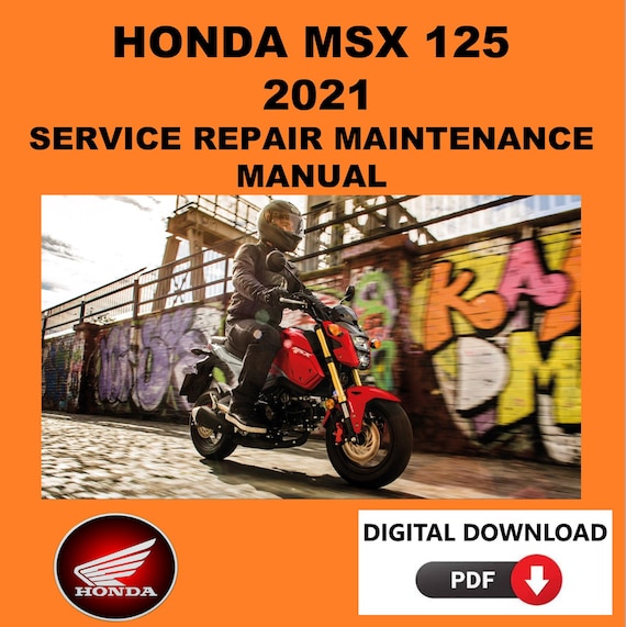 Honda 2021 MSX 125 Service Manual Maintenance Repair