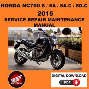 Honda 2015 NC700S Service Manual Maintenance Repair