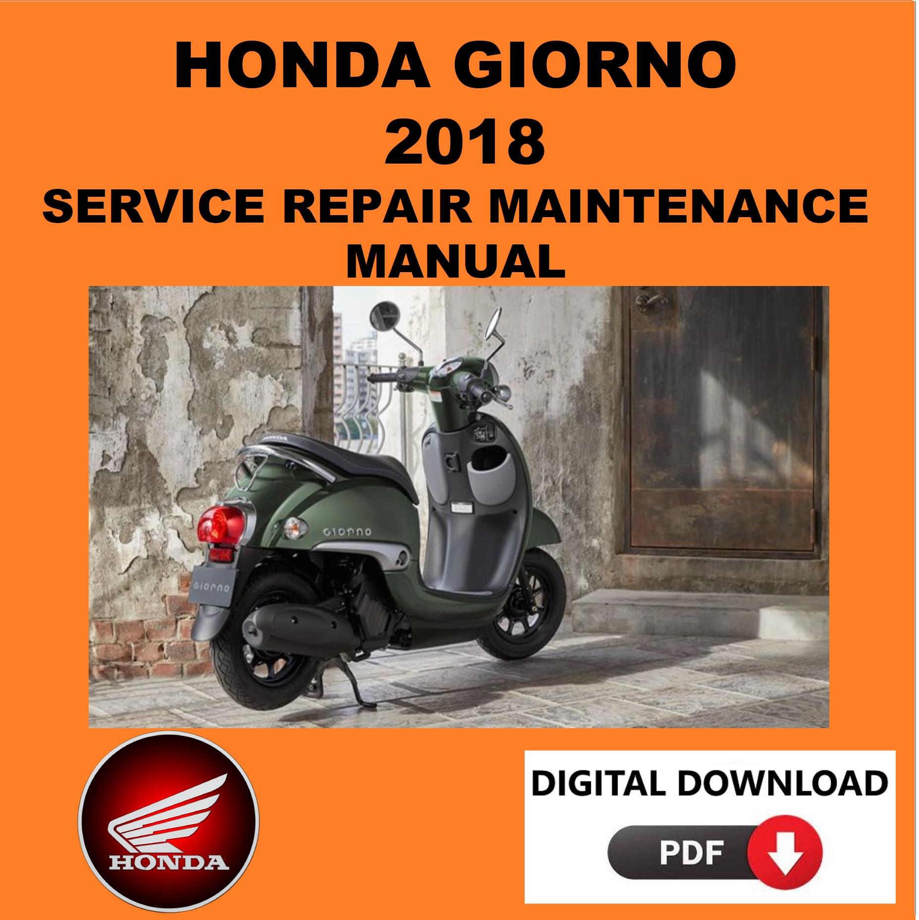 Honda 2018 Giorno Service Manual Maintenance Repair - Etsy