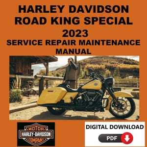 Harley Davidson 2023 Road King Special Service Manual Maintenance Repair
