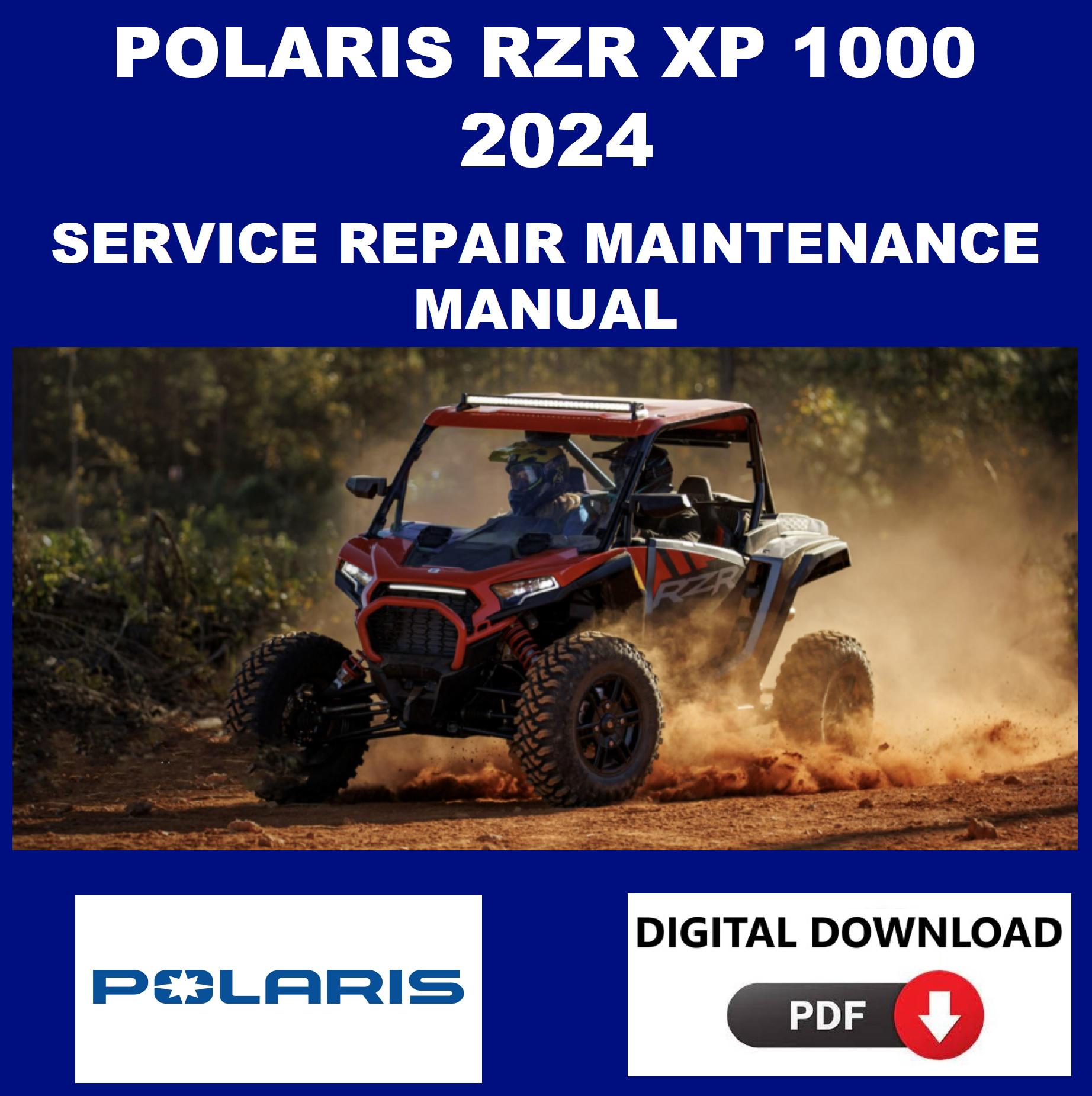 しまりすページ Polaris 2024 RZR XP 1000 Service Manual Maintenance Repair - Etsy