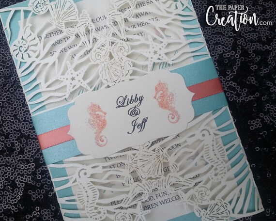 Modern Elegant Lace Invite Gatefold Doiley Laser Cut Wedding Invitation Customize Personalised Invite Dusty Pink /& Grey