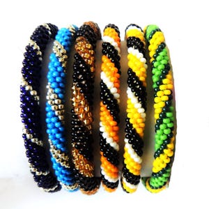Colorful Nepal Bracelets - Pick Your Favorite spiral ornament Different Color Seed Beads Friendship Boho Bracelets
