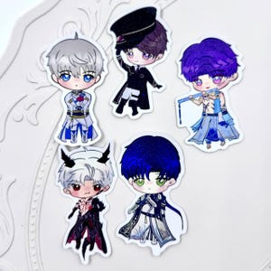 Love and deepspace 8cm sticker * Sylus Rafayel Zayne Caleb & Xavier