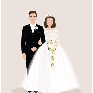 wedding portrait, anniversary gift, wedding gift image 9