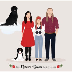 Custom Family Portrait, add pet