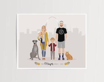 Custom family Portrait