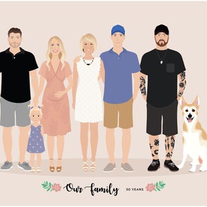 Family portrait illustration image 7