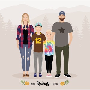 Custom Portrait, Family drawing, Add on person