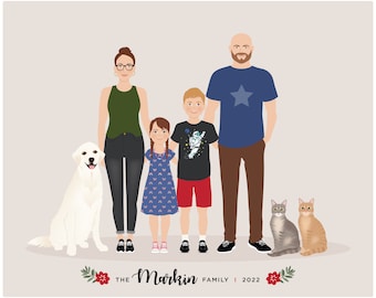 Additional Pet for Custom Family Portrait