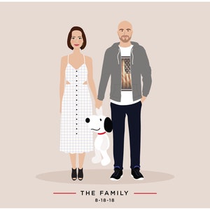 Custom Family Portrait, couple portrait image 5