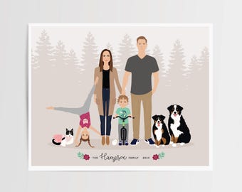 Additional Pet for Custom Family Portrait