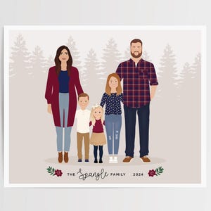 11 X 14 Größen Upgrade für Benutzerdefinierte Familien Porträt