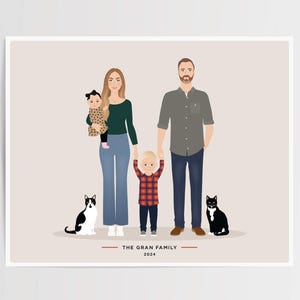 Add a Pet for Custom Family Portrait, Dog add on