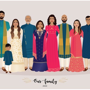 Family portrait illustration image 6