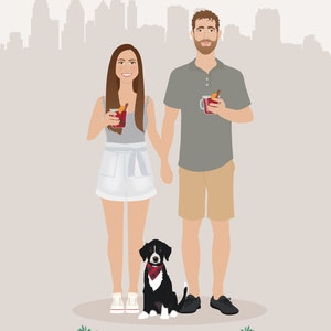 Custom Family Portrait, add pet image 10