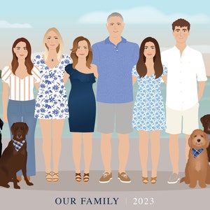 12X16 Size Upgrade for Custom Family Portrait image 6