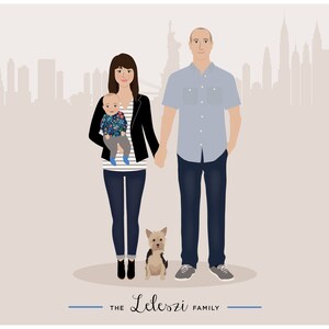 Custom Family Portrait, couple portrait image 7