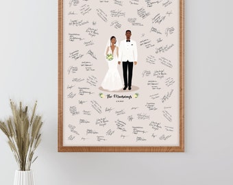 Wedding Guest book, Alternative Wedding Guestbook, Guest Book Alternatives, Custom Portrait Guestbook, Custom Wedding Keepsake, Canvas