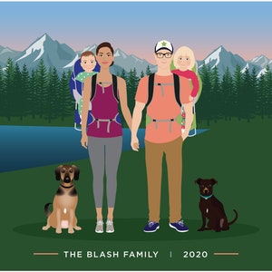 Family portrait illustration image 9