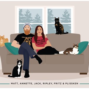 Custom Family Portrait, add pet