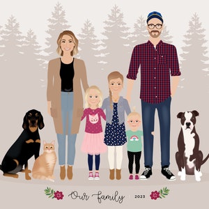 12X16 Size Upgrade for Custom Family Portrait image 4