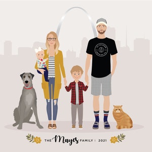 Family portrait illustration image 1