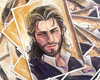GALE DEKARIOS Art Print - Baldur's Gate 3 Fanart Portrait