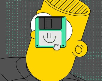 DIG1TAL D0WNL0AD - Every NPC thinks its main character – A4-A3 – simulation theory print