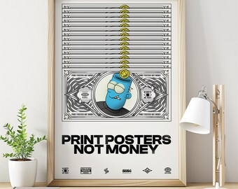 DIG1TAL D0WNL0AD - PRINT POSTERS  – A4-A3 – wall money art