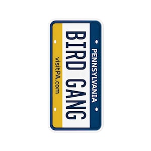 Bird Bande Nummernschild Magnet | Kundenspezifische Form Magnet pennsylvania stil