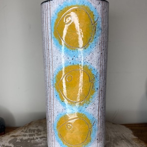 Mid-Century Modern Studio Pottery Vase Signed Numbered