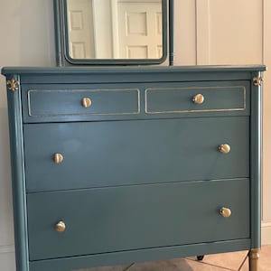 vintage metal hospital dresser VINTAGE SIMMONS METAL DRESSER 6 DRAWERS, CHEST OF DRAWERS 1939 PRE WAR FURNITURE