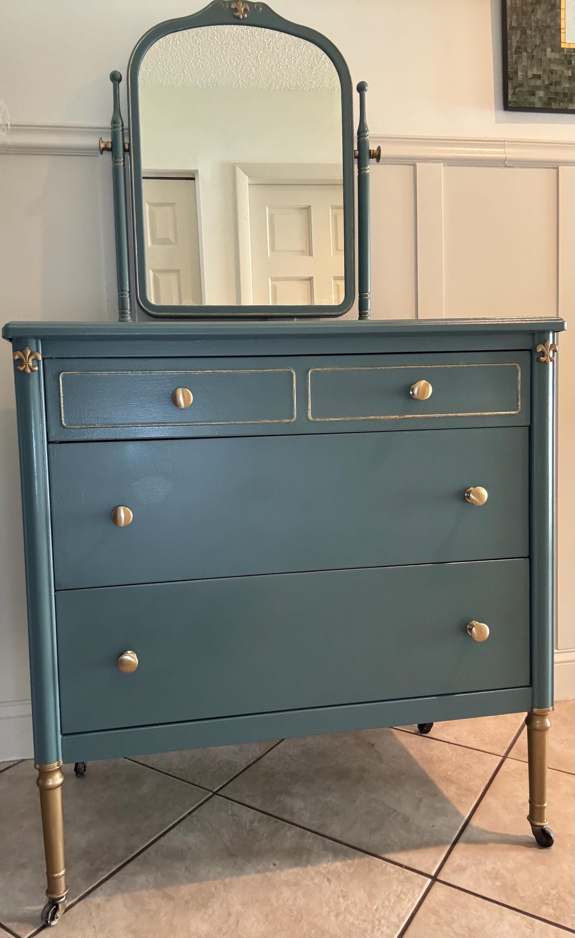 Vintage Simmons Metal Dresser (circa 1930) With Mirror - Etsy