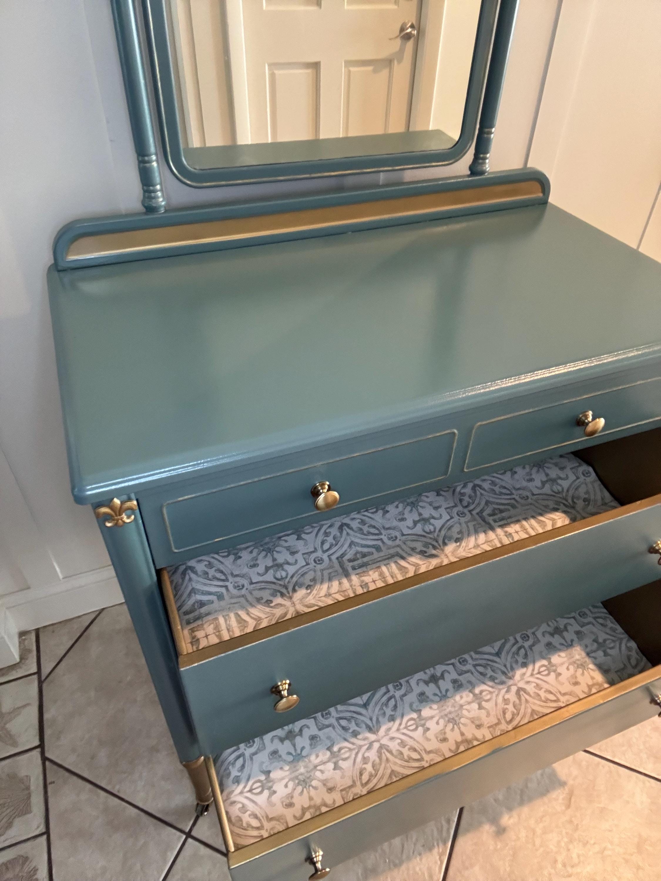 simmons metal dresser with mirror 1940s Simmons Steel Highboy Dresser w/ Mirror
