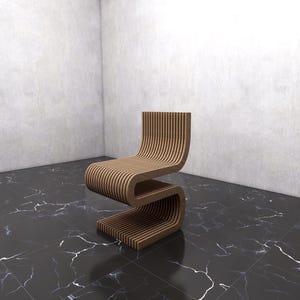 Parametric Chair Design | Digital CNC File for Makers | Modern Plywood Chair