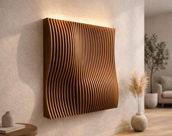 Parametric Wall Art |Modern Decor|Acoustic Wood  Panel|CNC Laser Cut  Art | Digital File