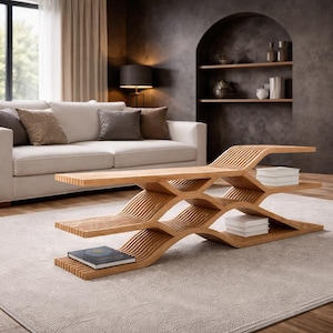 Modern Parametric Bookshelf | Parametric CNC Design | Decorative Layered Furniture