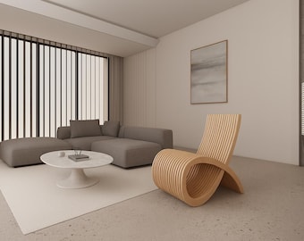 Parametric Loop Chair | Plik CNC i cięcia laserowego | Pobieranie cyfrowe
