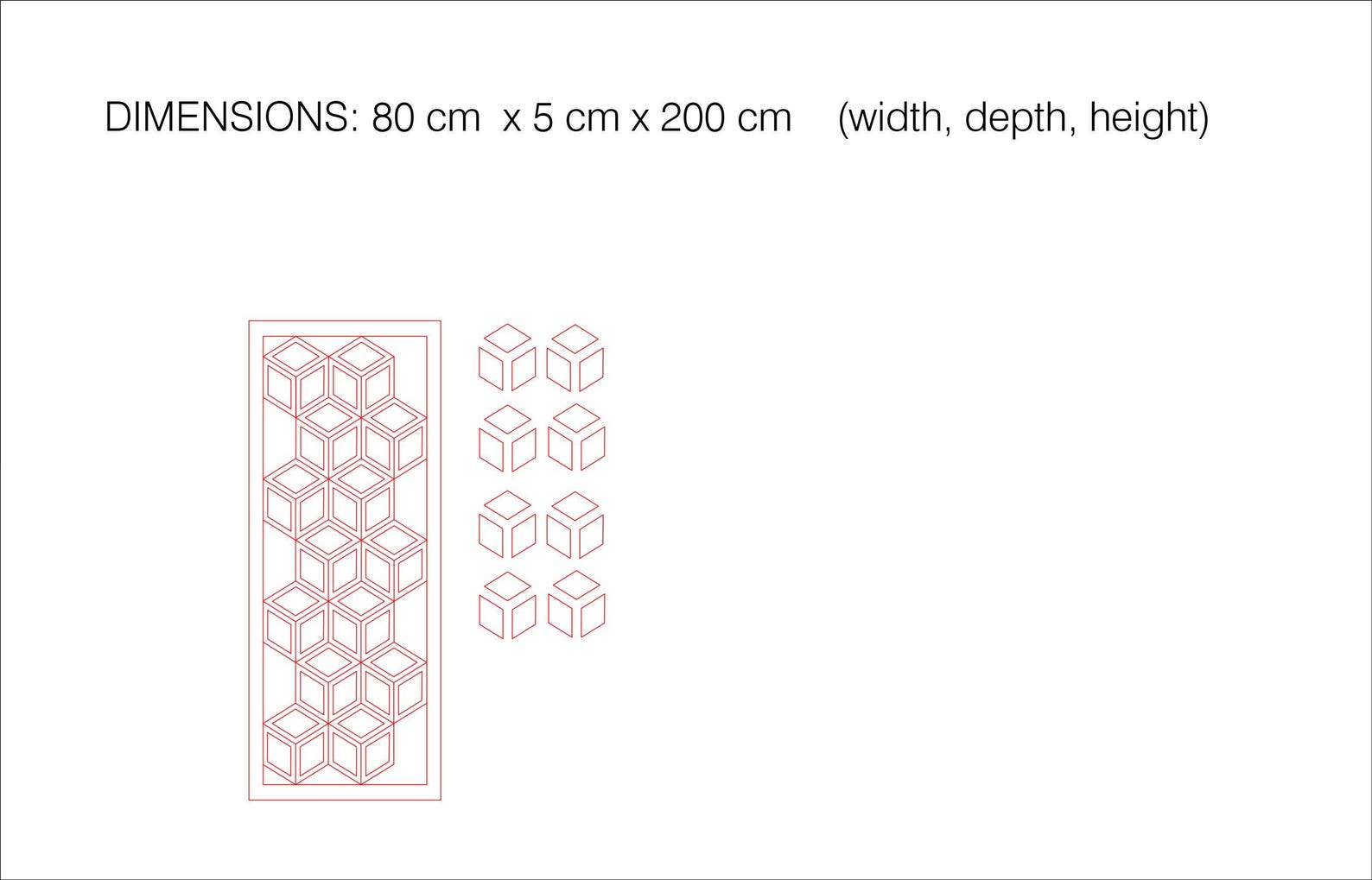 3D Cubic Wall Panel | Modern Room Divider | CNC Laser Cut DXF File ...