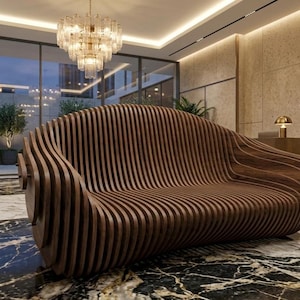Parametrisches Holzsofa - Moderne Büromöbel 3D Craft CNC Fräser Schneidedatei