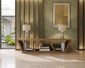 Parametric Wavy Wooden Bookshelf | Modern CNC Furniture | Digital Download
